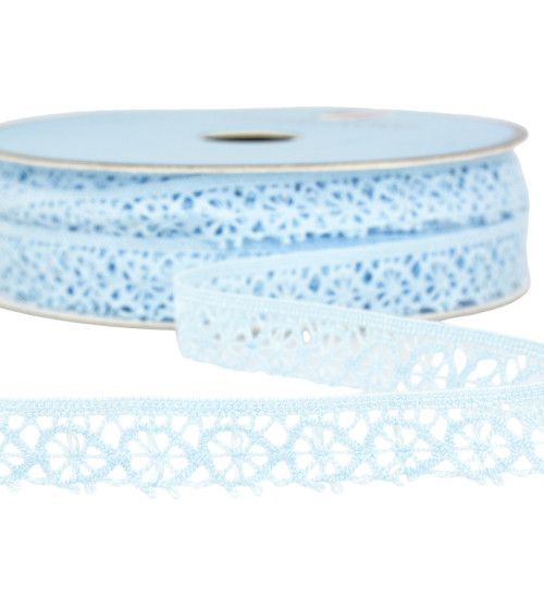 25-m-Spule aus hellblauem Polyester