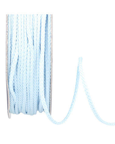 30m reel polyester cord 4mm light blue