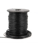 Bobine 70m cordelière aspect cuir 1mm Noir