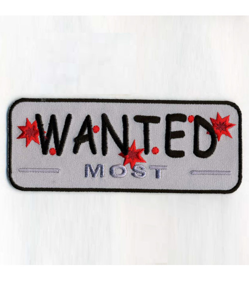 Wanted Gray Badge Large model