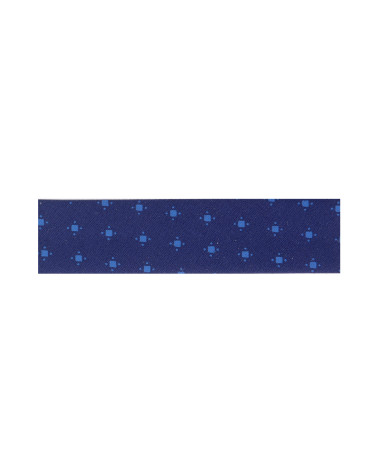 Bobina da 25 m di nastro in sbieco piegato fantasia Blu/Azzurro 20 mm