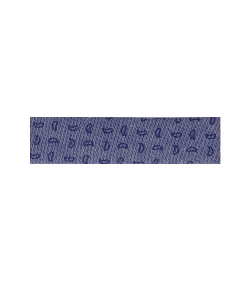 Bobina da 25m piegata in sbieco blu tono su tono 20mm