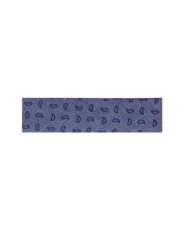 Bobina da 25m piegata in sbieco blu tono su tono 20mm