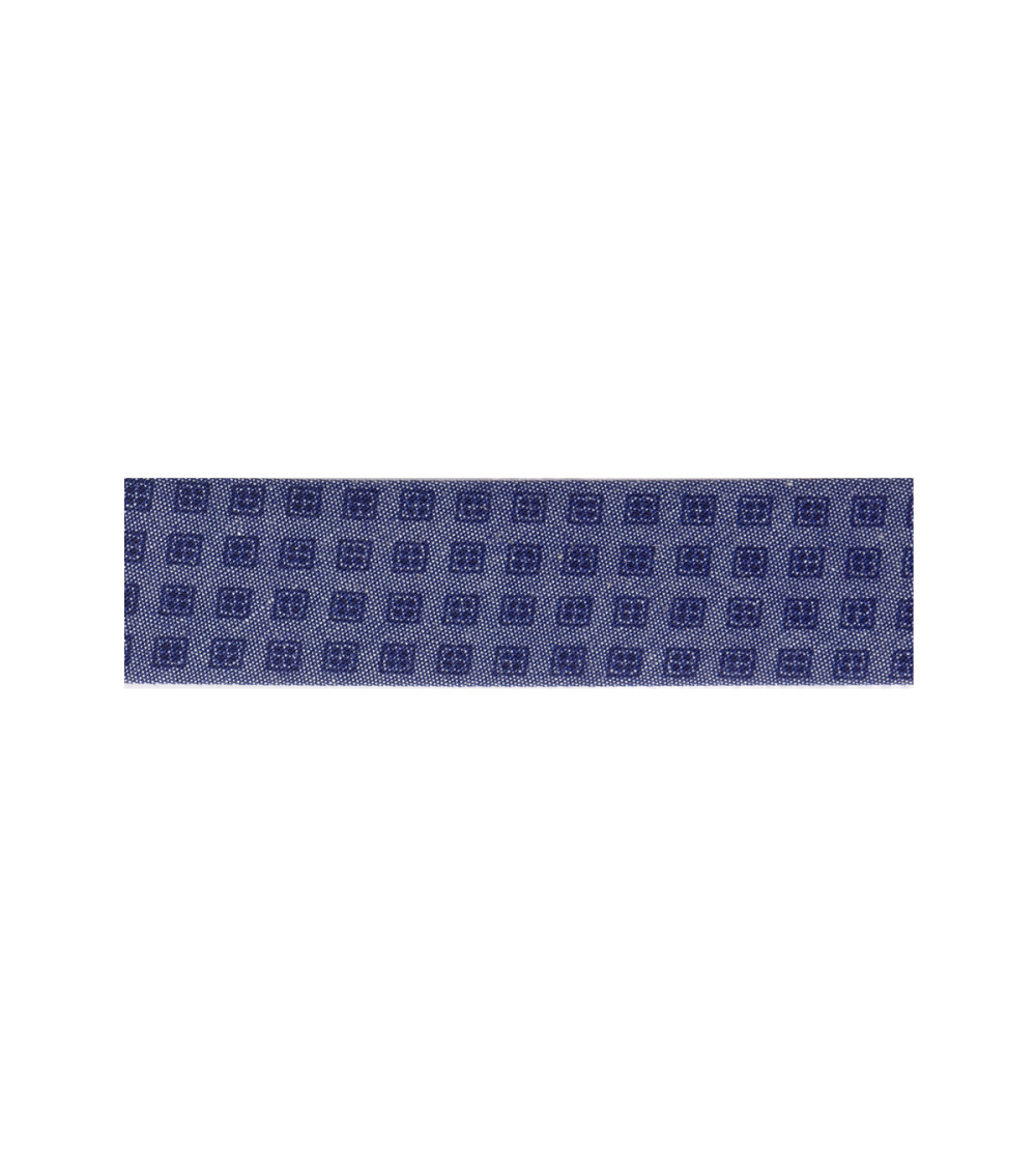 Bobina da 25m piegata in sbieco blu tono su tono 20mm