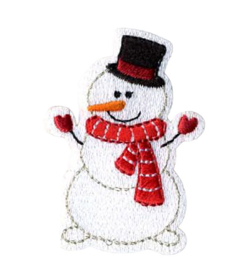 Snowman patch with scarf