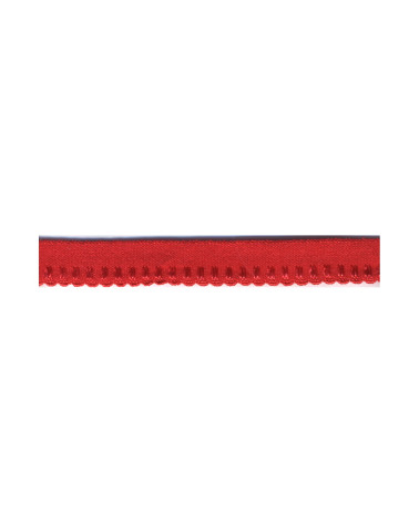 Spule 25 m, elastisches Dessous, 10 mm, Rot, 10 mm