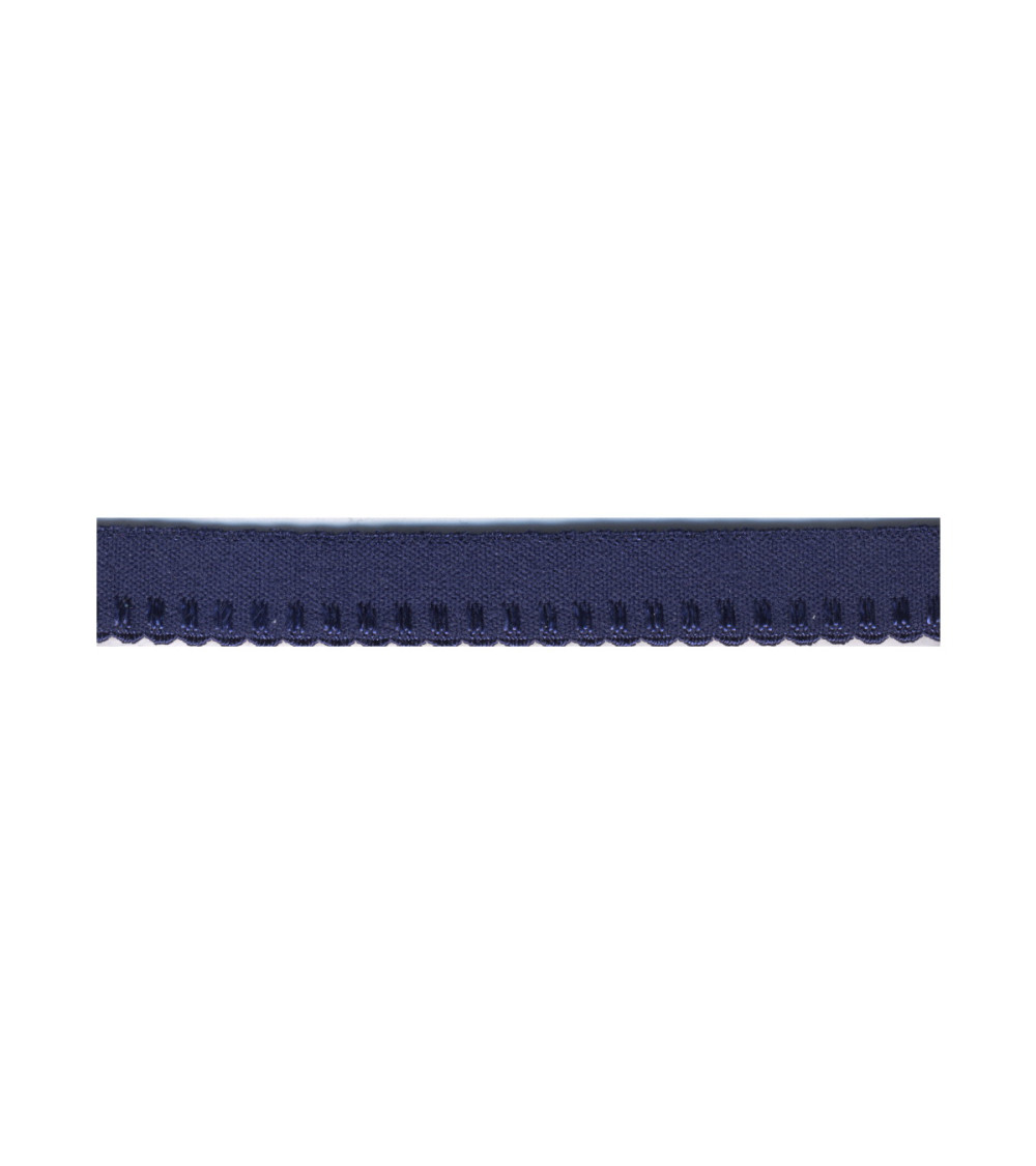 Bobine 25m élastique lingerie 10mm Bleu marine 10mm