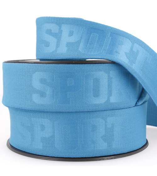 Reel 20m elastic 3d sport 40mm Light blue 40mm