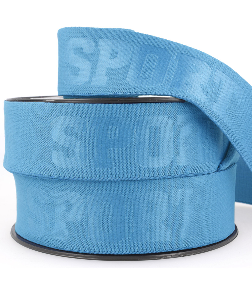 Reel 20m elastic 3d sport 40mm Light blue 40mm