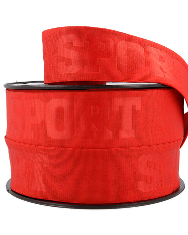 Carrete 20m elastico 3d sport 40mm Rojo 40mm