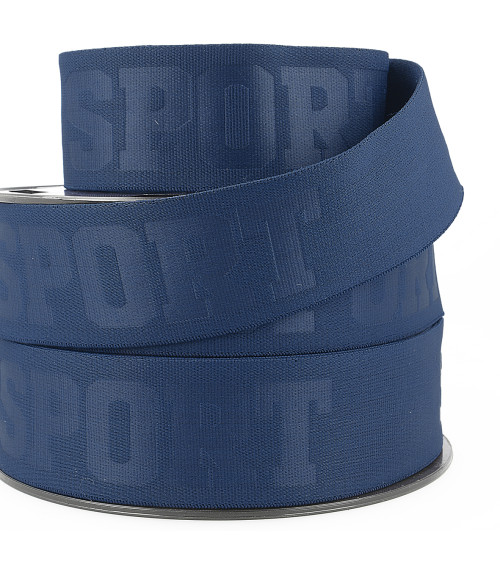 Reel 20m elastic 3d sport 40mm Navy blue 40mm