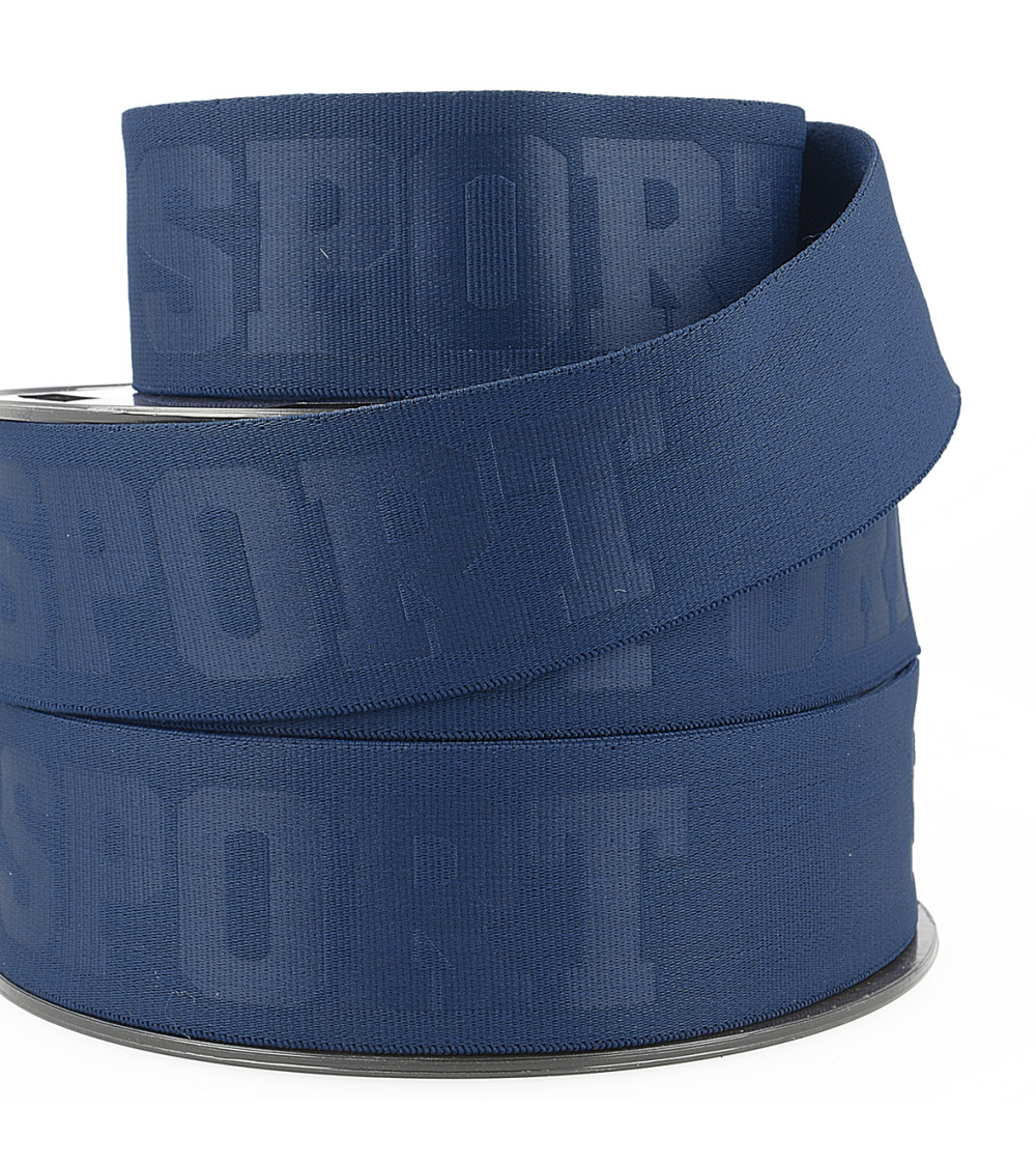 20m spool elastic 3d sport 40mm Navy blue 40mm
