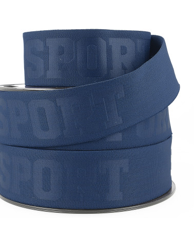 20m spool elastic 3d sport 40mm Navy blue 40mm