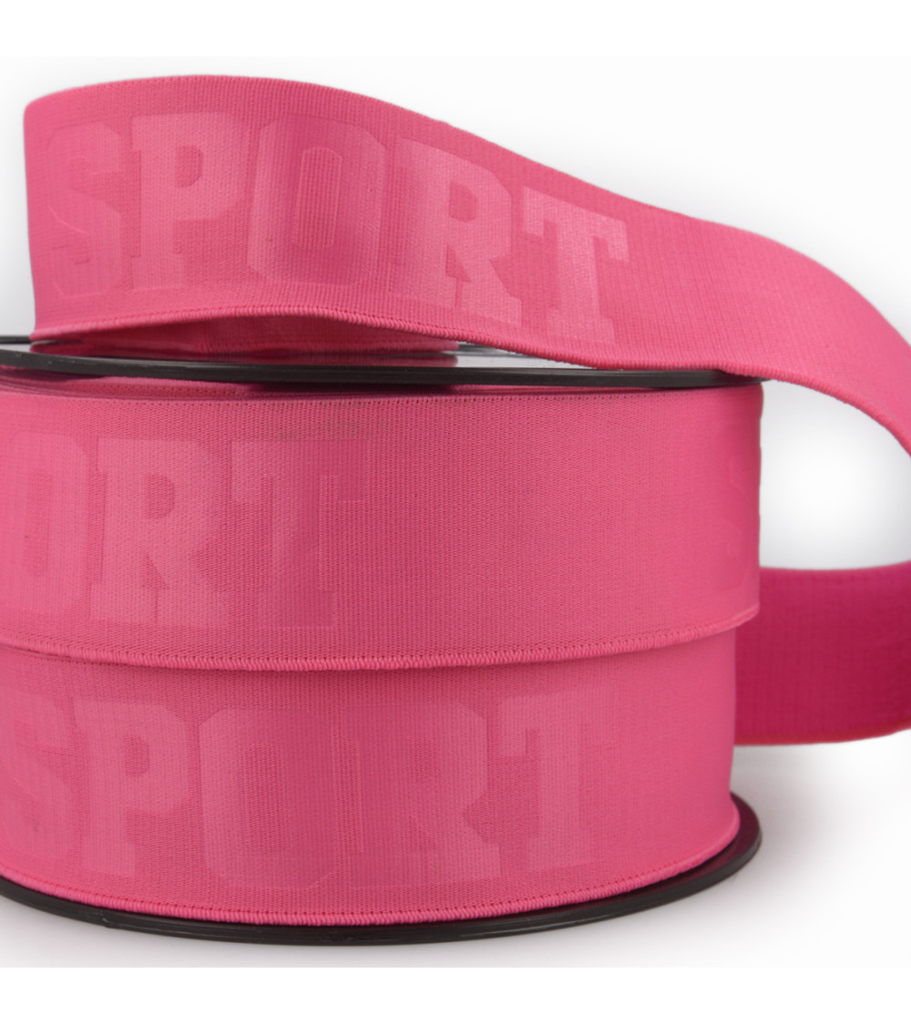 Reel 20m elastic 3d sport 40mm Fuchsia 40mm