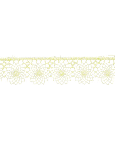 Bobina da 14,4 m di tulle ricamato da 16 mm Verde Nilo