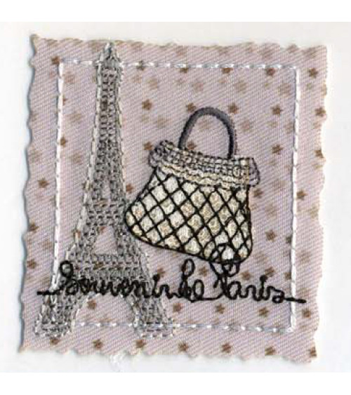 Paris souvenir iron-on patch