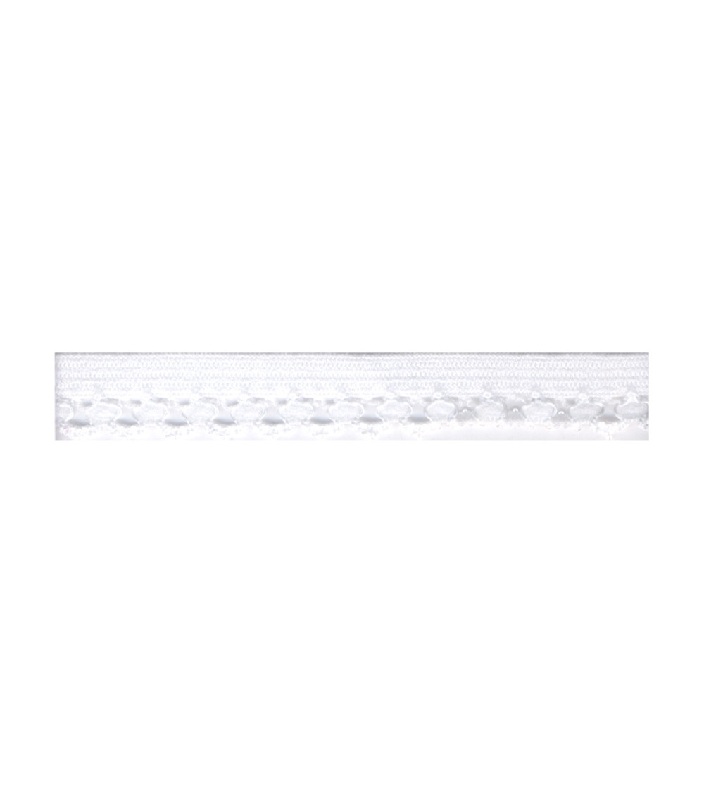 Bobina 25m elastico lingerie 12mm Bianco 12mm