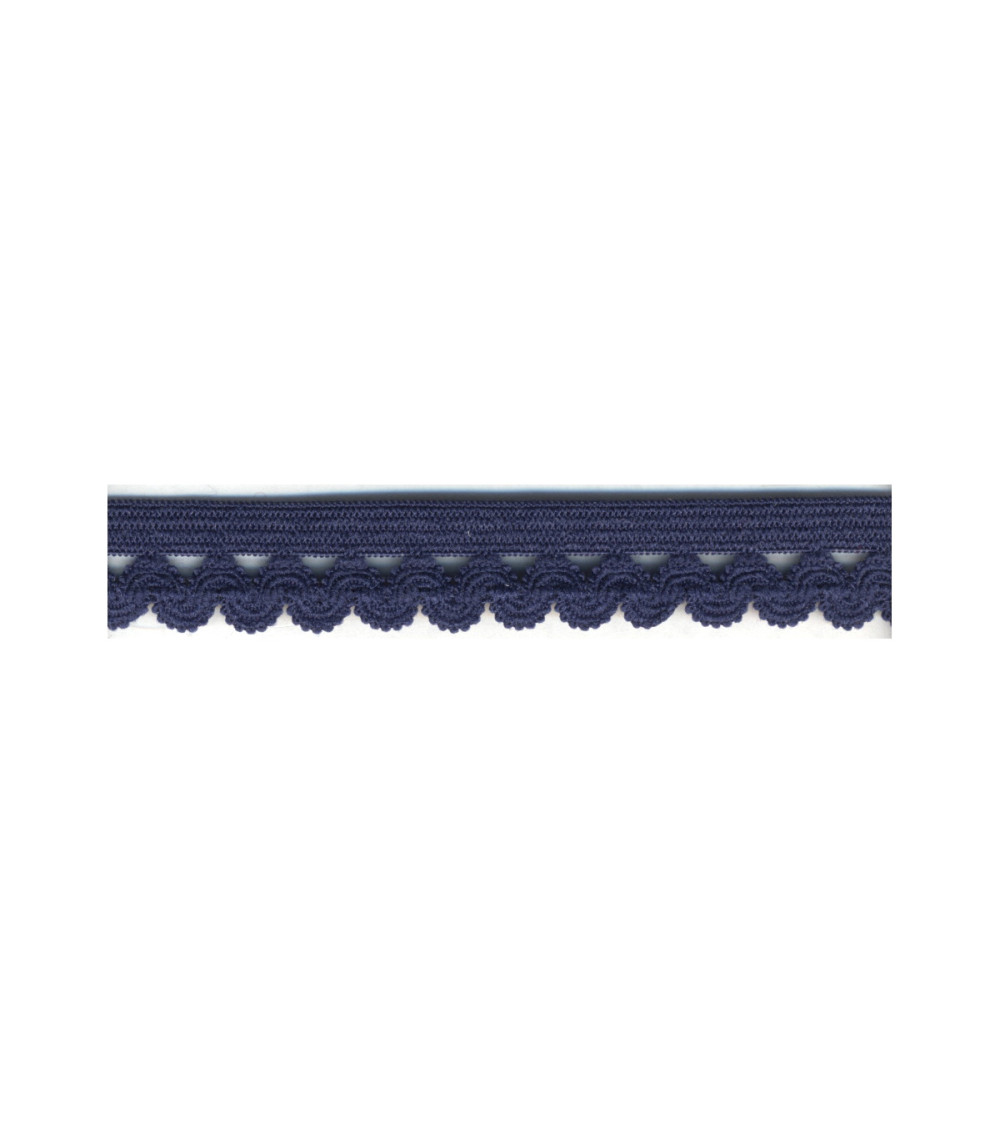 25m spool lingerie elastic 12mm Navy blue 12mm