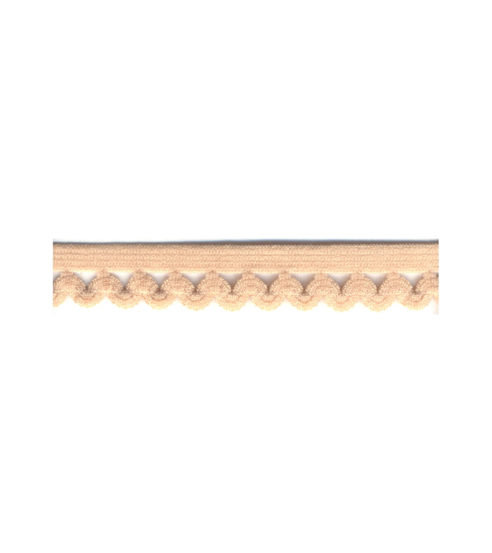 Bobine 25m élastique lingerie 12mm Beige 12mm