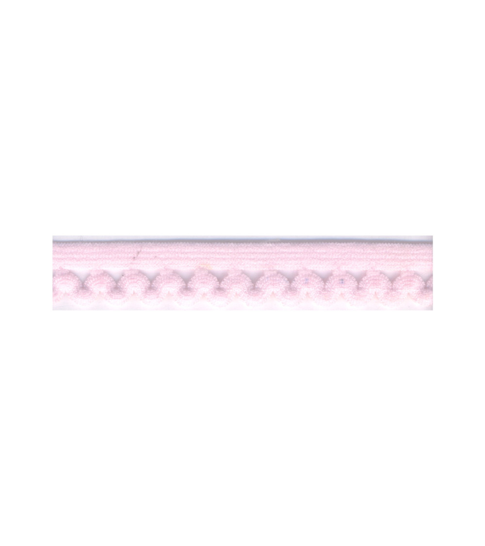 Bobina 25m elástico lencero 12mm Rosa claro 12mm