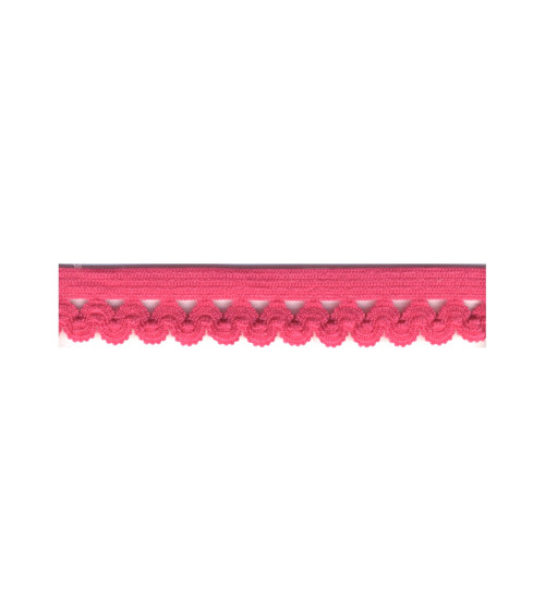 Bobine 25m élastique lingerie 12mm fuchsia 12mm