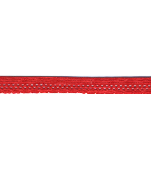 Spool 25m lingerie elastic 13mm Red 13mm