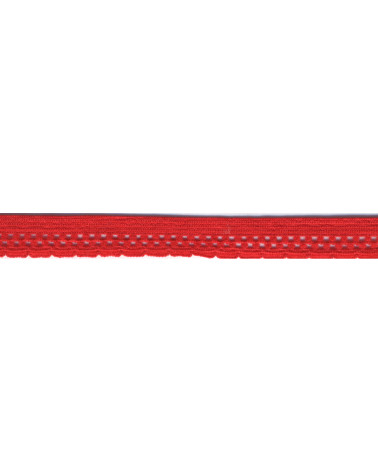 Spule 25 m, elastisches Dessous, 13 mm, Rot, 13 mm