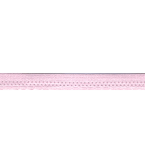 Bobine 25m élastique lingerie 13mm Rose Clair 13mm