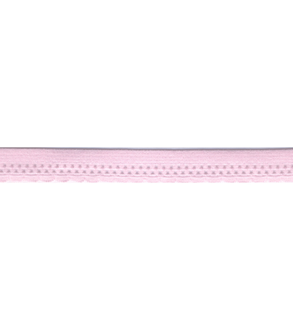 Bobine 25m élastique lingerie 13mm Rose Clair 13mm