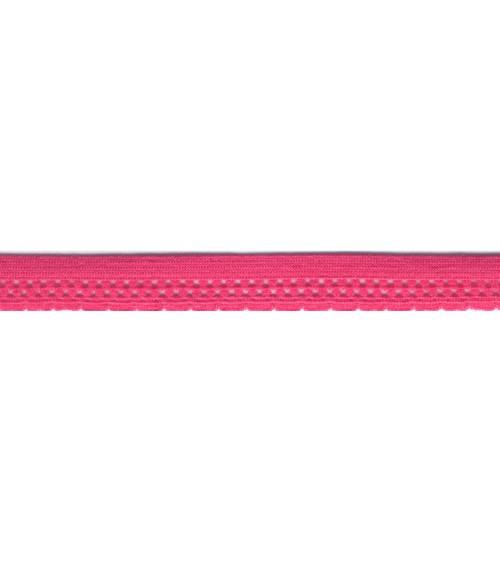 Bobine 25m élastique lingerie 13mm fuchsia 13mm