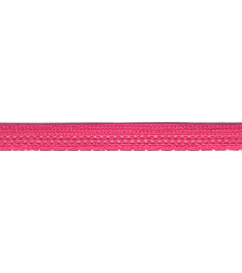 Bobine 25m élastique lingerie 13mm fuchsia 13mm