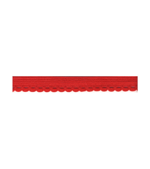 Spule 25 m, elastisches Dessous, 10 mm, Rot, 10 mm