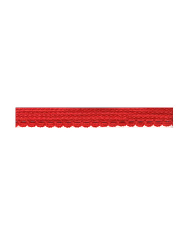 Spule 25 m, elastisches Dessous, 10 mm, Rot, 10 mm