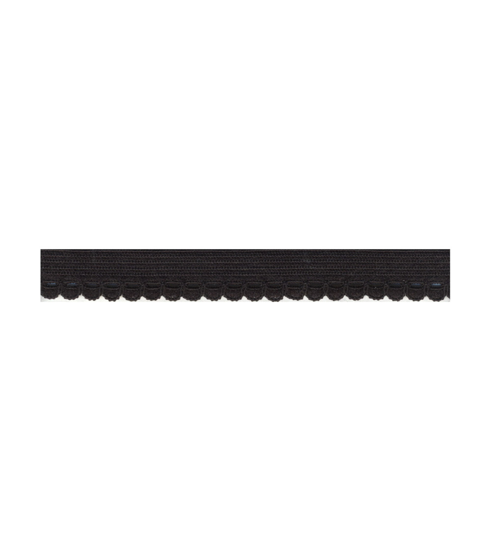 Bobina 25m elastico lingerie 10mm Nero 10mm