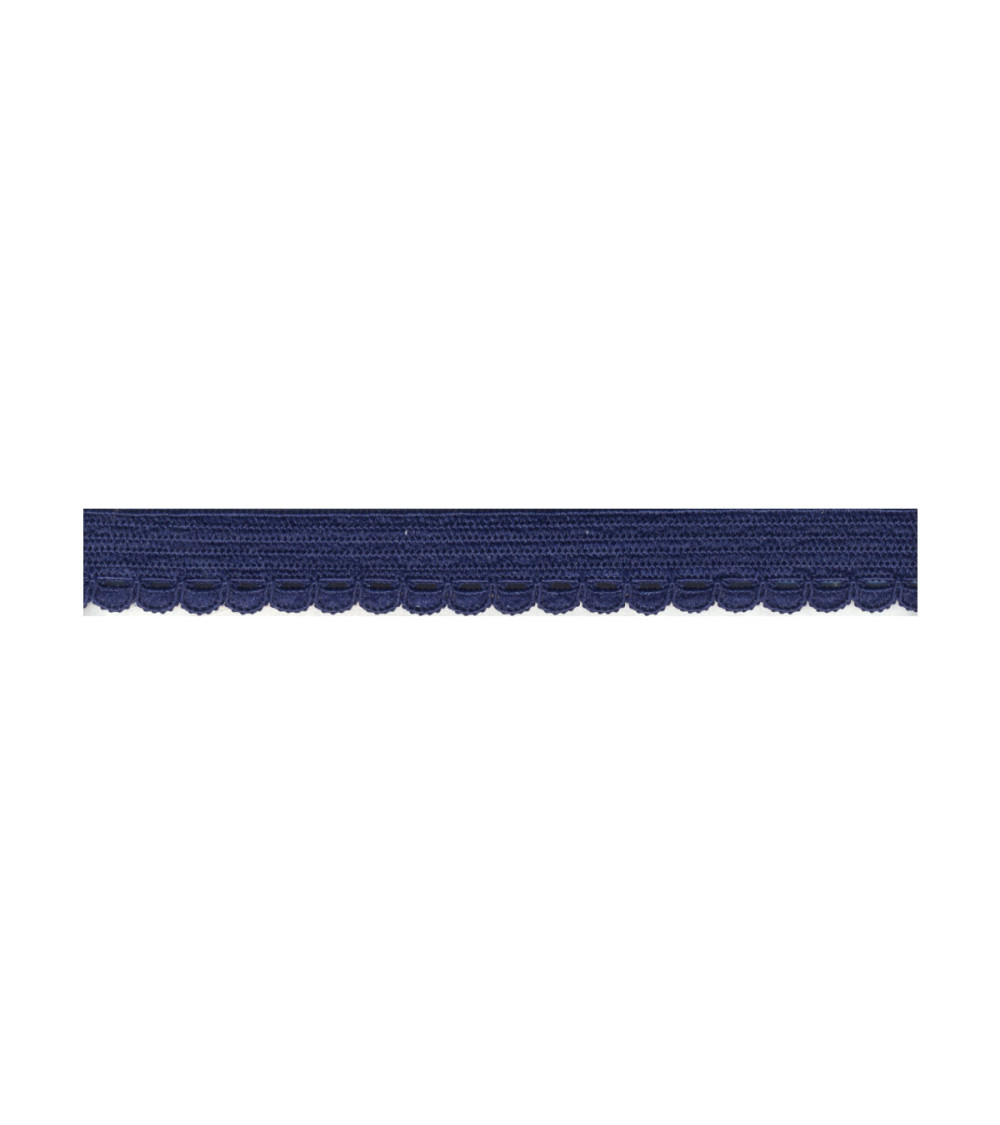 Bobine 25m élastique lingerie 10mm Bleu marine 10mm