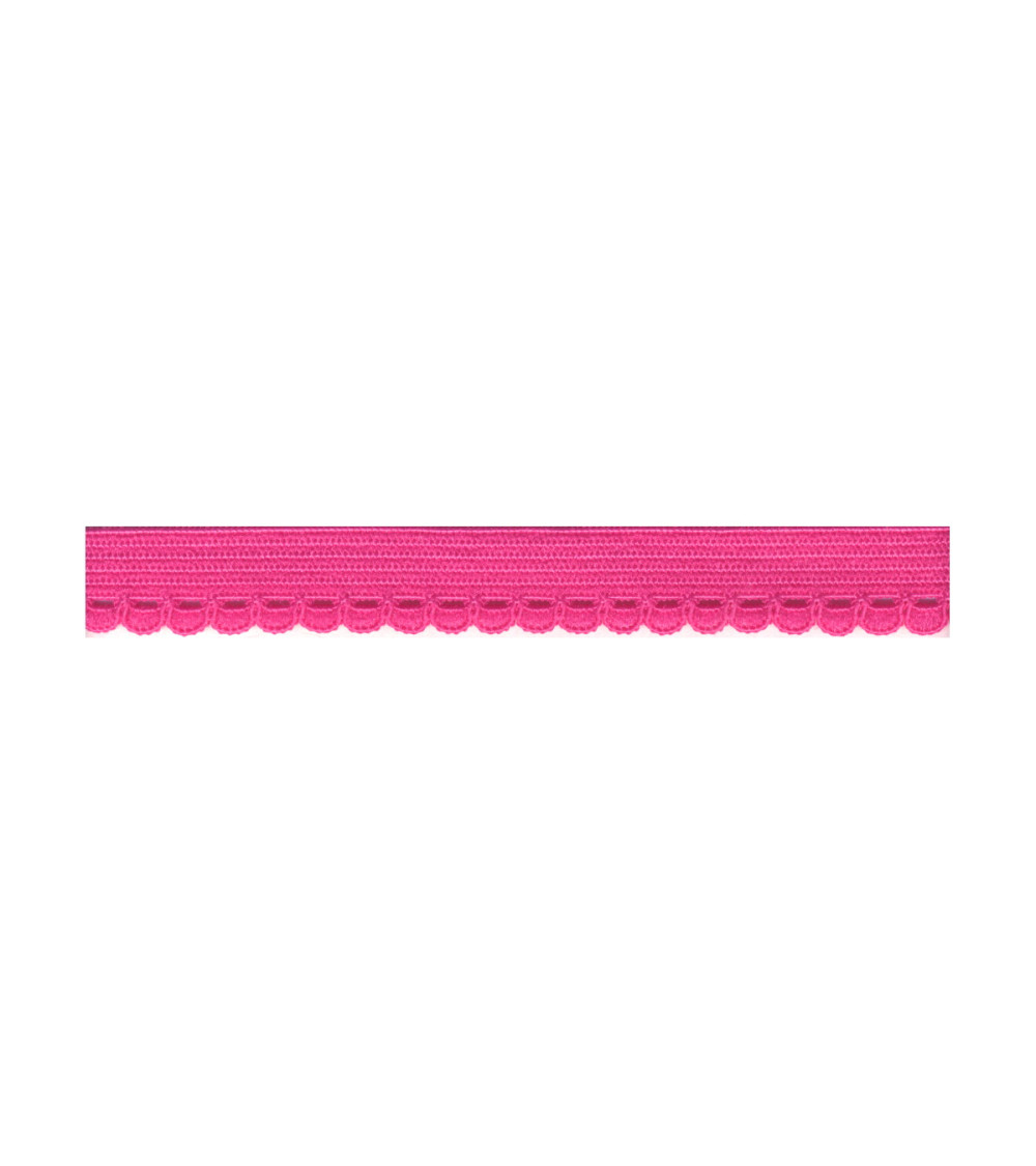 Bobine 25m élastique lingerie 10mm fuchsia 10mm