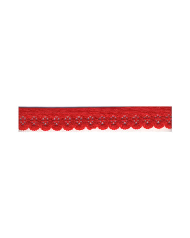 Spool 25m lingerie elastic 13mm Red 13mm