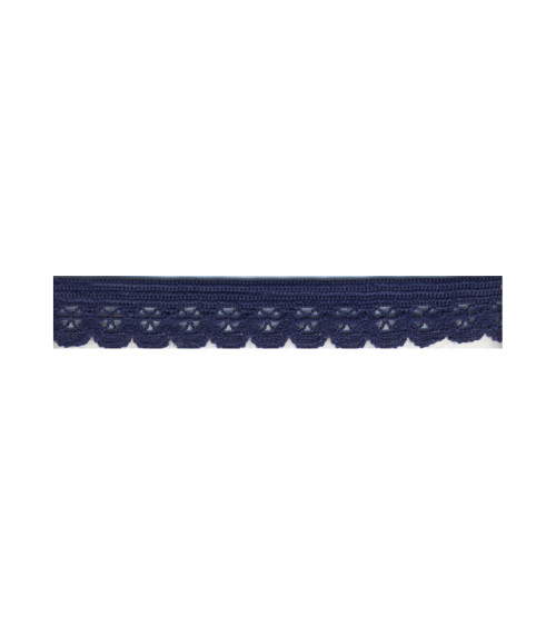 Bobine 25m élastique lingerie 13mm Bleu marine 13mm