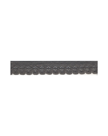 25 m Spule, elastisches Dessous, 13 mm, Mittelgrau, 13 mm