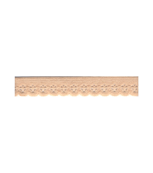 Bobine 25m élastique lingerie 13mm Beige 13mm