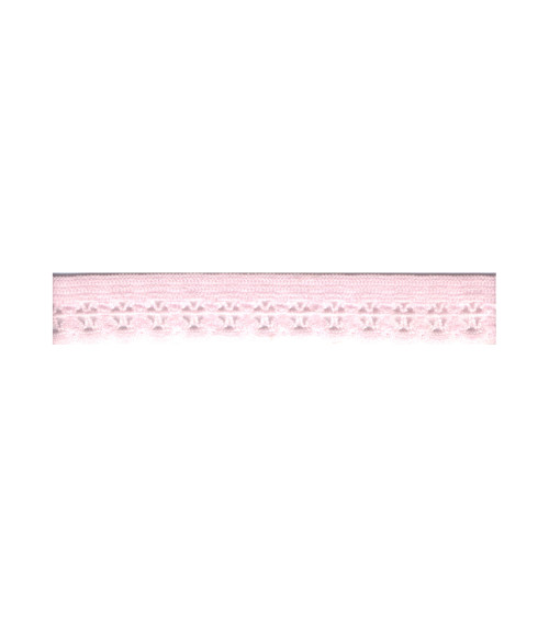 Bobine 25m élastique lingerie 13mm Rose Clair 13mm