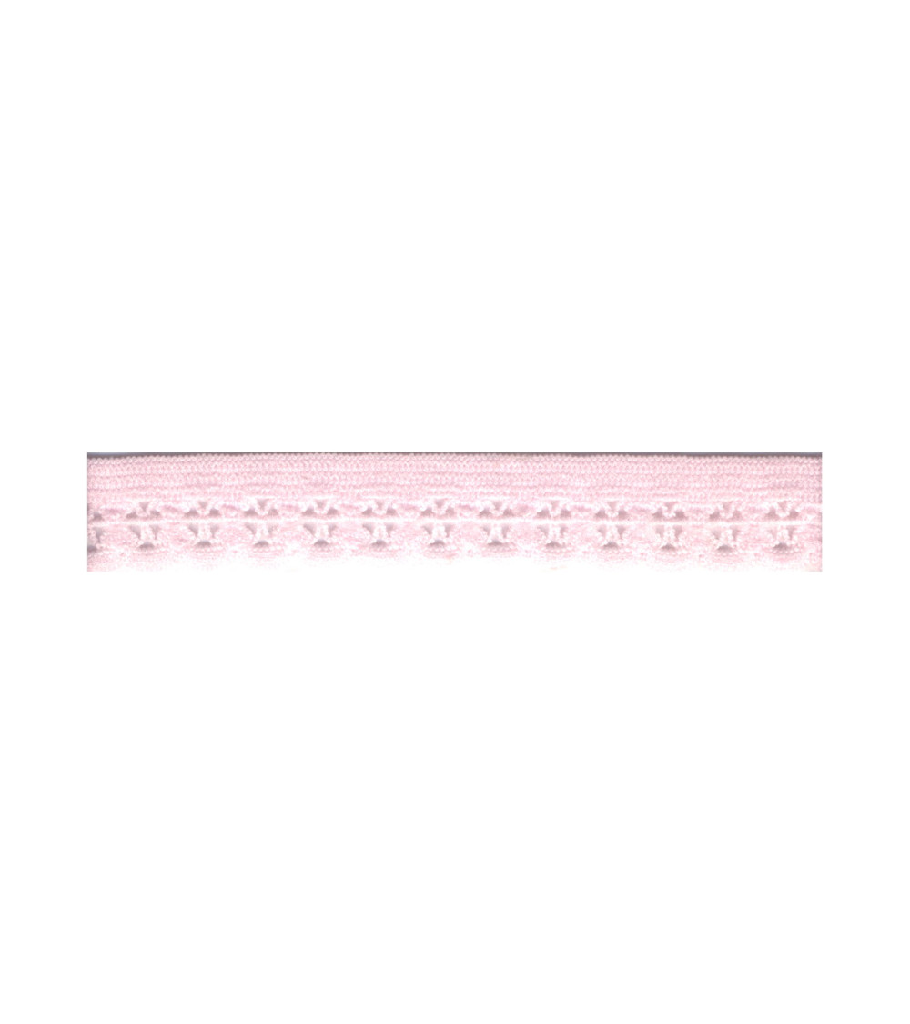 Bobine 25m élastique lingerie 13mm Rose Clair 13mm