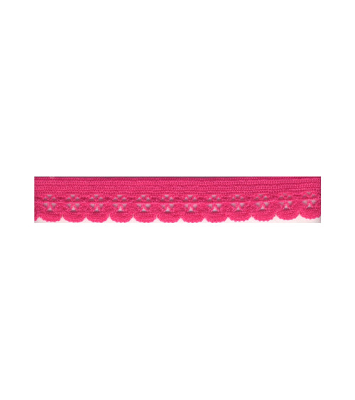 Spool 25m lingerie elastic 13mm fuchsia 13mm