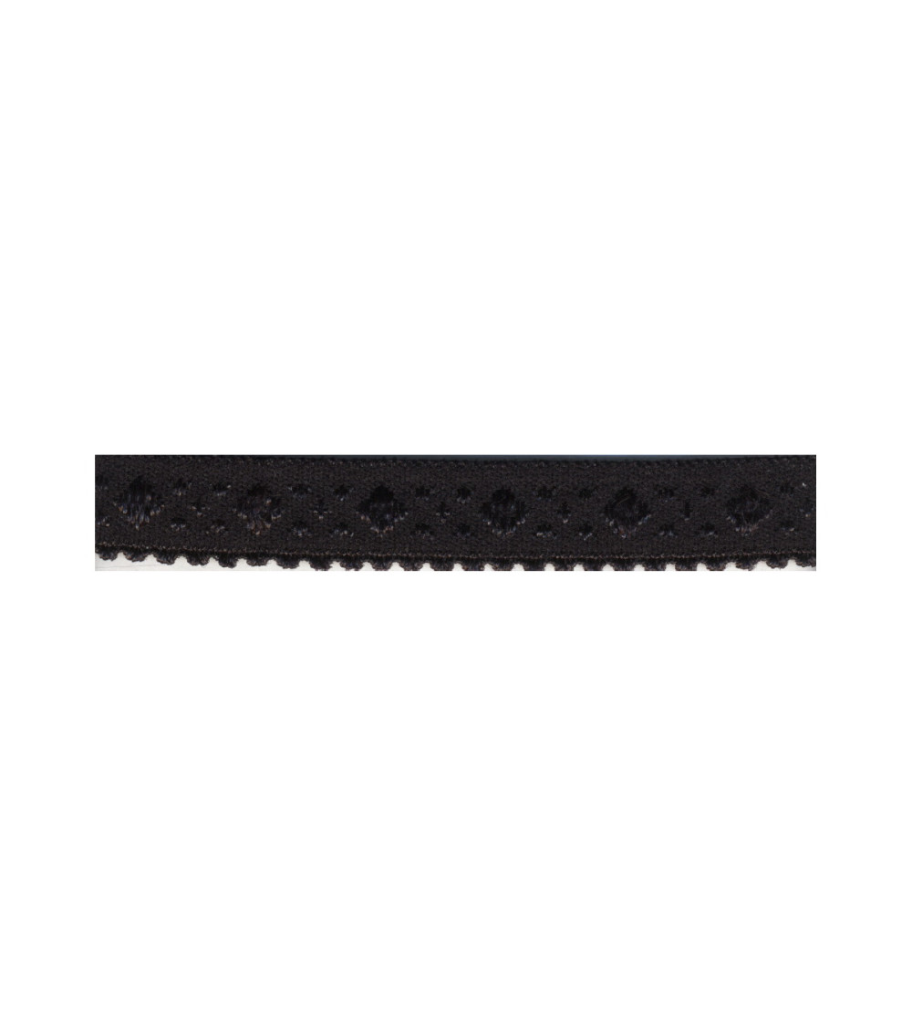 25 m Spule, elastischer Dessous-Pullover, Schwarz, 11 mm