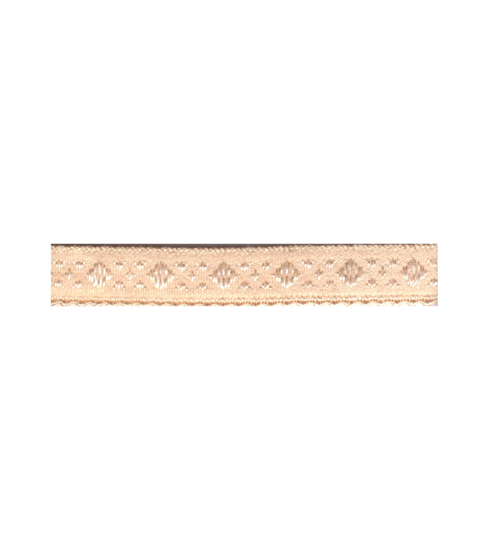 Bobine 25m élastique lingerie cavalier Beige 11mm