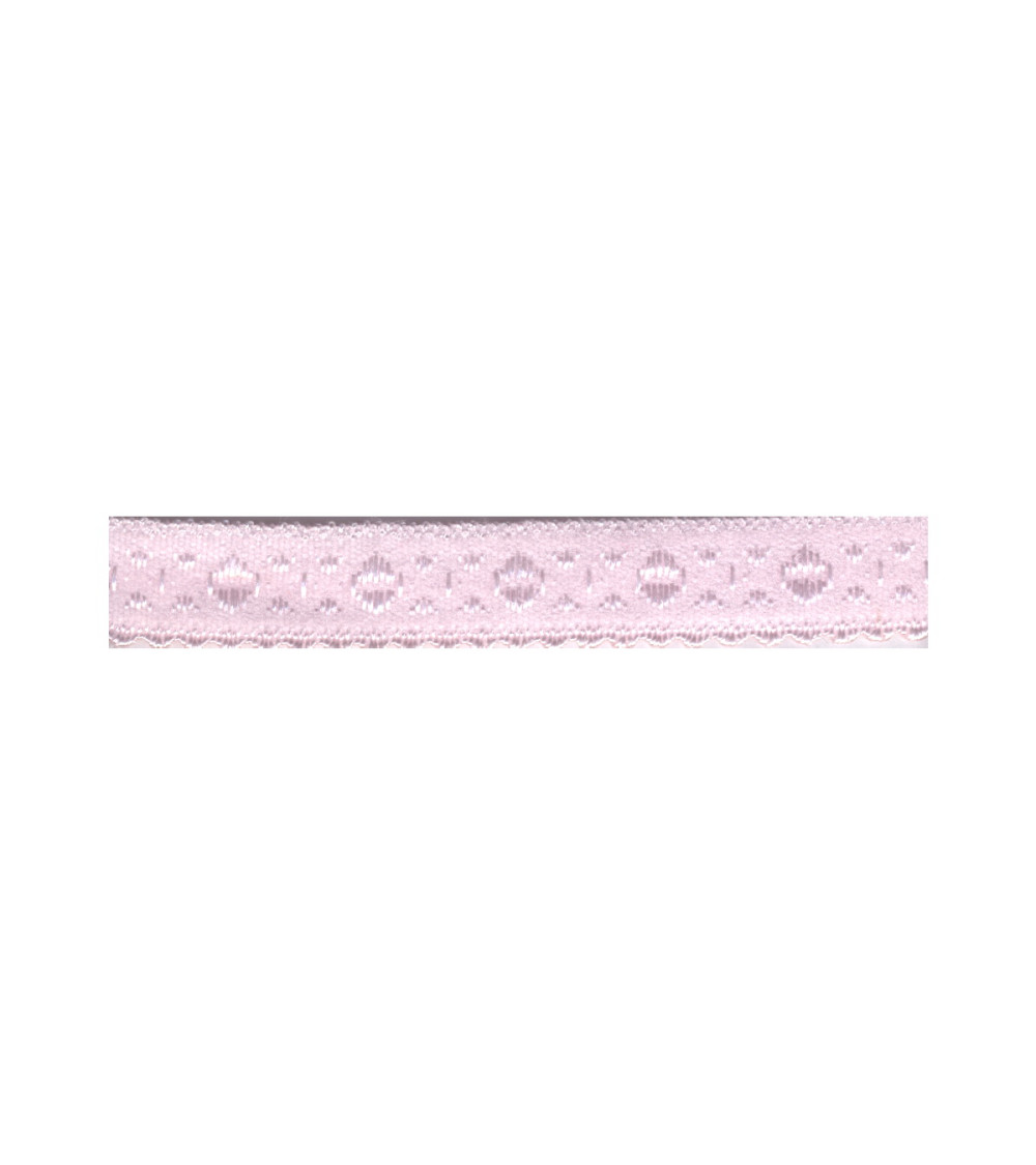 Bobine 25m élastique lingerie cavalier Rose Clair 11mm