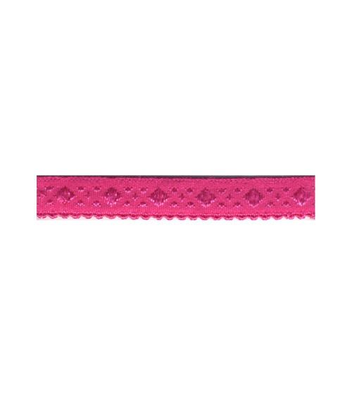 Bobine 25m élastique lingerie cavalier fuchsia 11mm