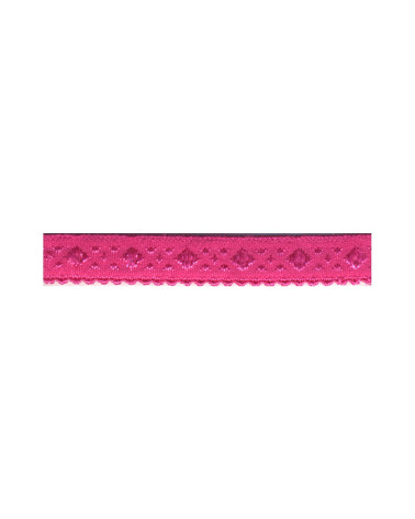 Bobina da 25 m di maglione elastico per lingerie fucsia 11 mm