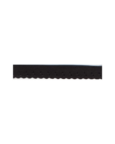 Spule 25 m, elastisches Dessous, 11 mm, Schwarz, 11 mm