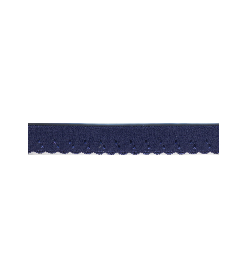 Bobina da 25 m di elastico per lingerie da 11 mm Blu navy 11 mm